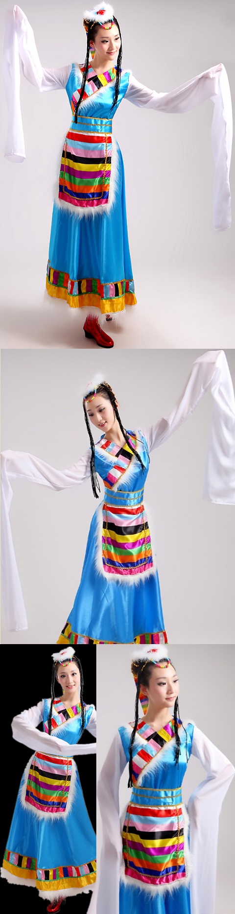 Chinese Ethnic Dancing Costume - Zang Zu (Tibetan)