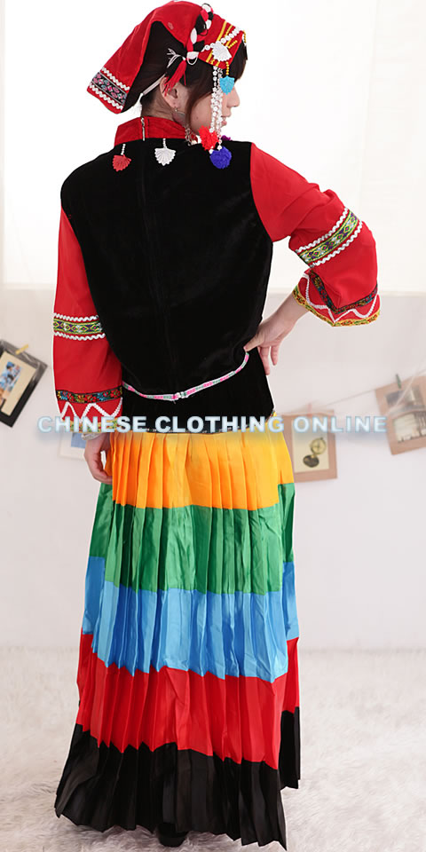 Chinese Ethnic Dancing Costume - Yunan Yi Zu