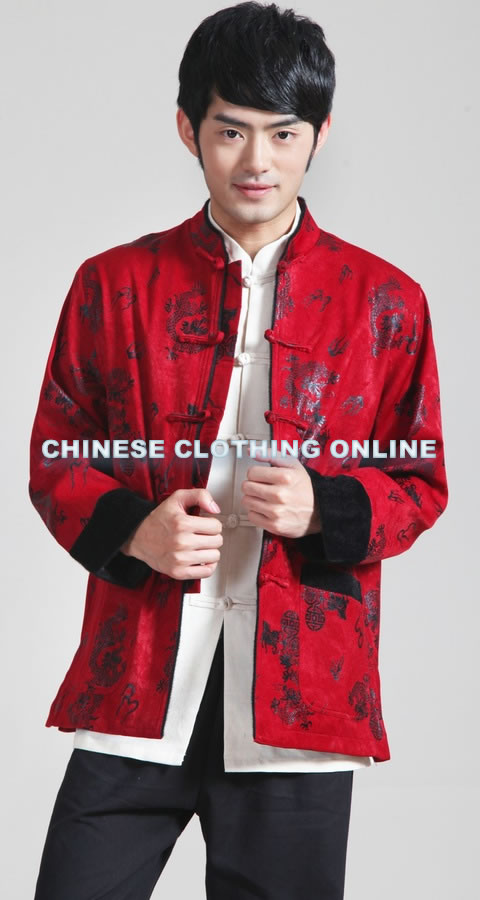 Mandarin Brocade Fabric Mink Hair Jacket (RM)