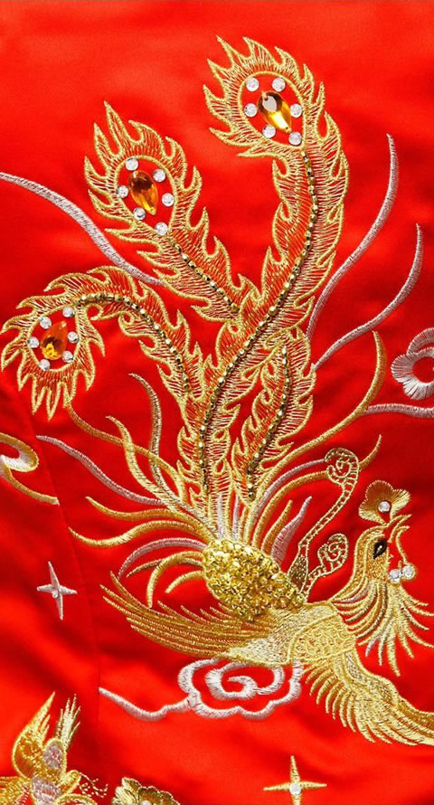 Handmade Dragon and Phoenix Qungua