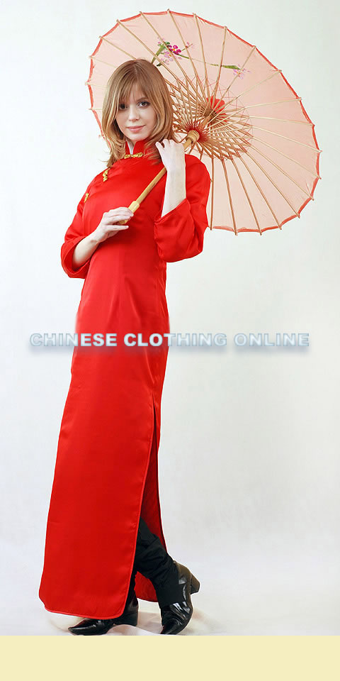 Long-sleeve Long-length Cheongsam (CM)