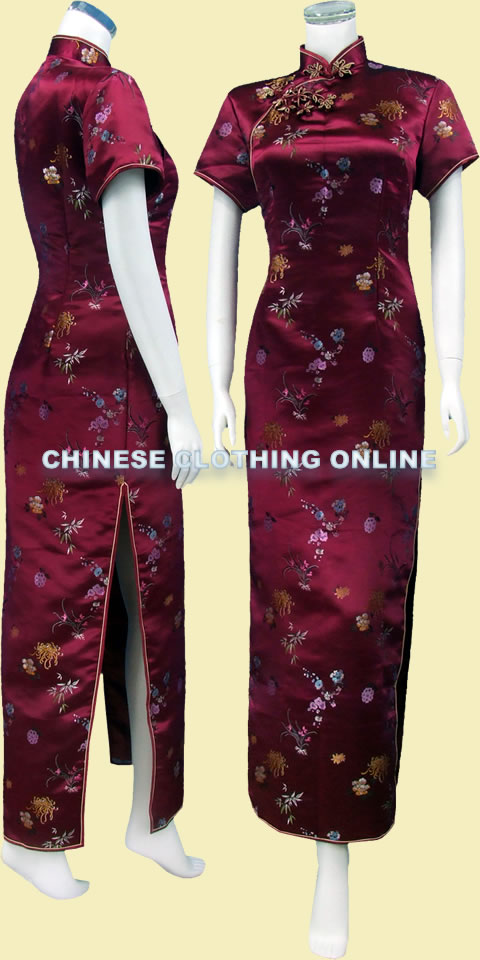 Short-sleeve Long-length Cheongsam (CM)