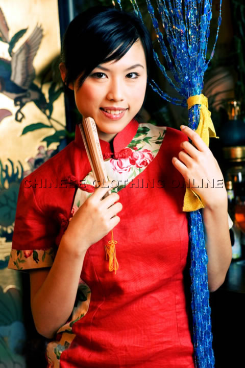 Short-sleeve Long-length Cheongsam (CM)