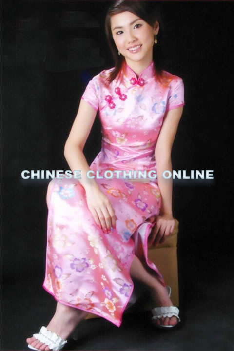 Short-sleeve Long-length Cheongsam (CM)