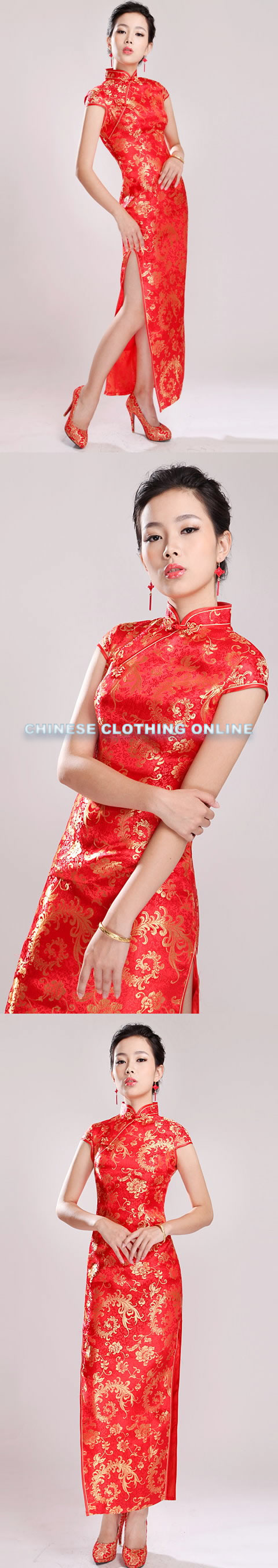 Cup-sleeve Long-length Cheongsam (CM)