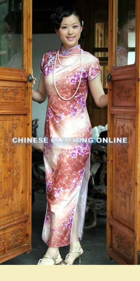 Cup-sleeve Long-length Cheongsam (CM)