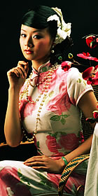 Long-sleeve Long-length Cheongsam (CM)