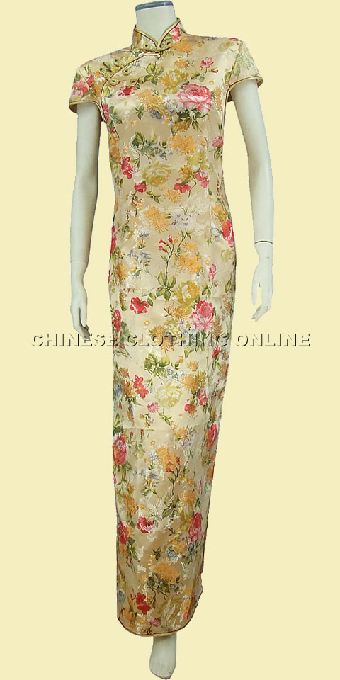 Fabric - Camellia & Small Phoenix Brocade