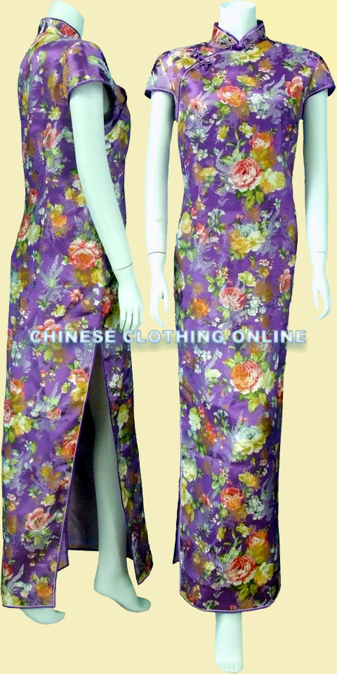 Cup-sleeve Long-length Cheongsam (CM)