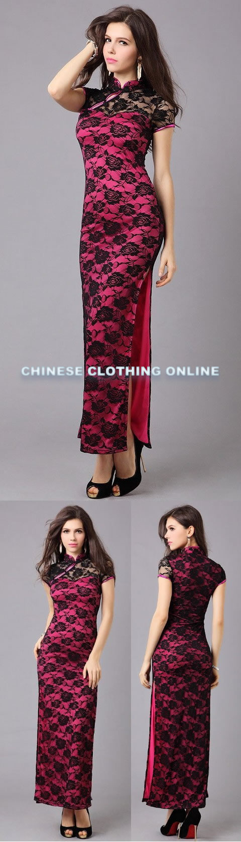 Short-sleeve Long-length Cheongsam (CM)