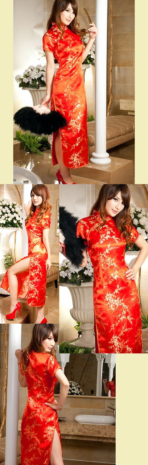 Short-sleeve Long-length Cheongsam (CM)