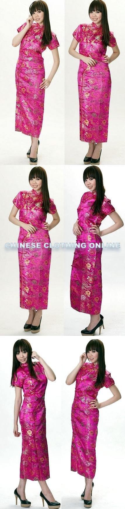 Short-sleeve Long-length Cheongsam (CM)