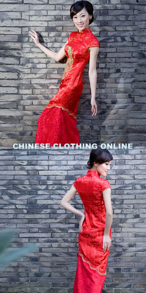 Cup-sleeve Long-length Cheongsam (RM)