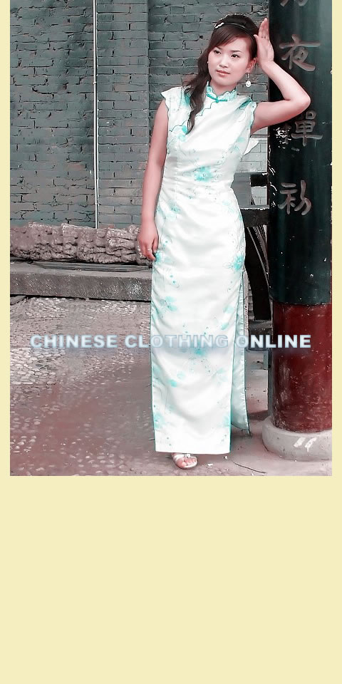 Sleeveless Long-length Cheongsam (CM)