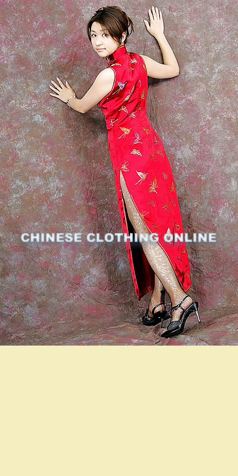 Sleeveless Long-length Cheongsam (CM)