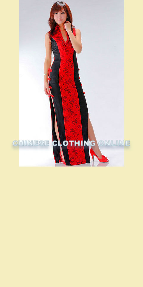 Sleeveless Long-length Cheongsam (CM)