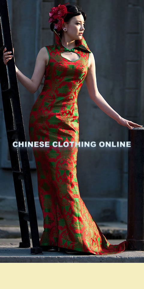 Sleeveless Long Cheongsam (CM)