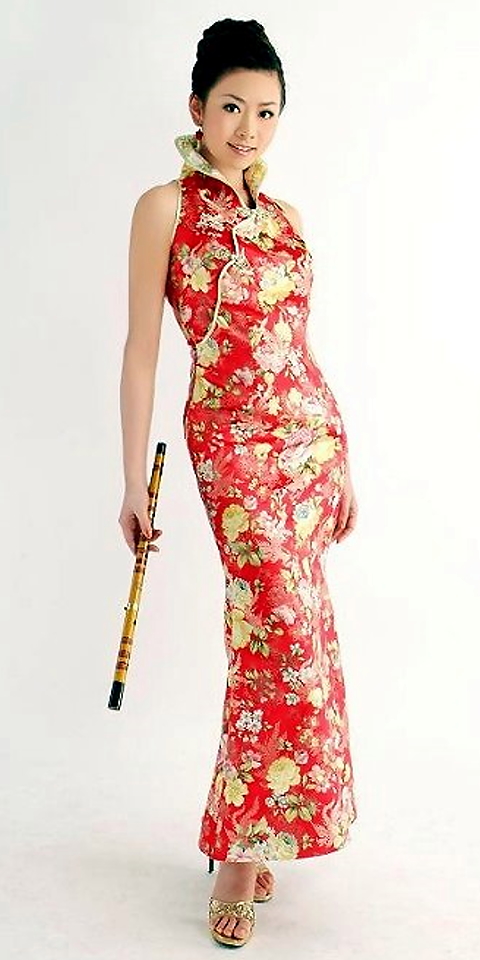 Cut-in Shoulders Fishtail Cheongsam (CM)