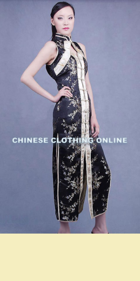 Sleeveless Long-length Cheongsam (CM)