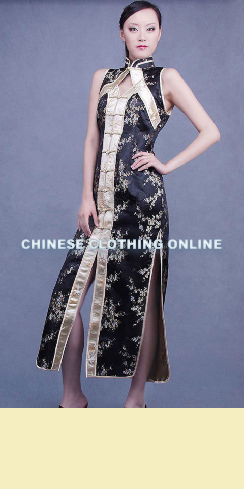 Sleeveless Long-length Cheongsam (CM)