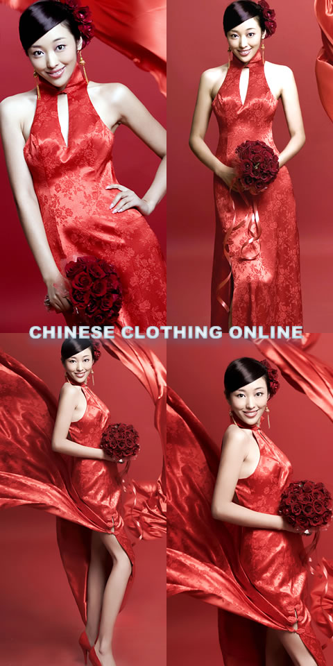 Cut-in Shoulders Long-length Cheongsam (CM)