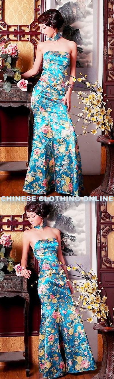 Sleeveless Long-length Cheongsam (CM)