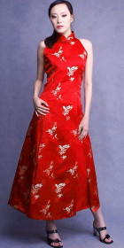 Sleeveless Long-length Cheongsam (CM)