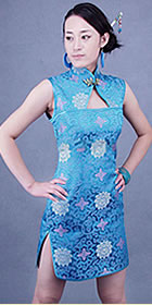 Sleeveless Short-length Cheongsam (CM)