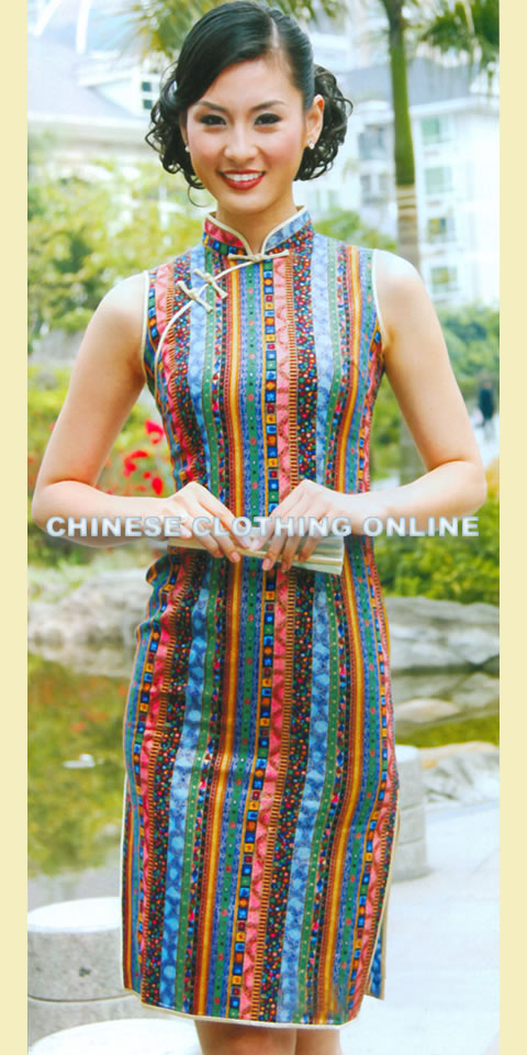 Sleeveless Short-length Cheongsam (CM)