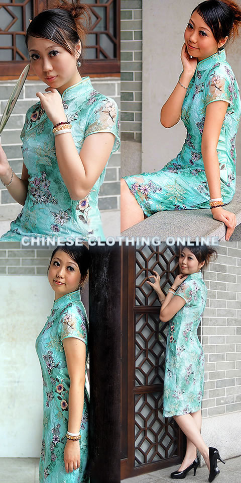 Short-sleeve Mid-length Cheongsam (CM)