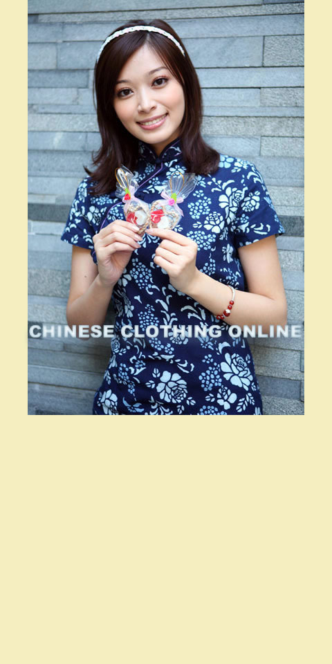 Short-sleeve Mid-length Cheongsam (CM)