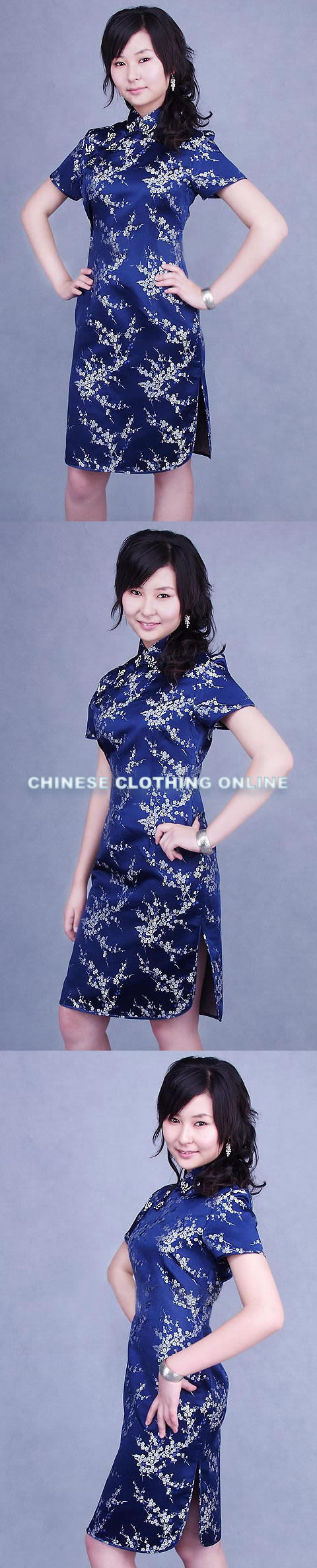 Short-sleeve Mid-length Cheongsam (CM)