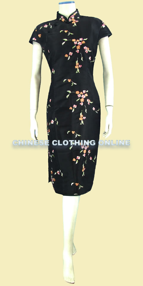 Cup-sleeve Mid-length Cheongsam (CM)