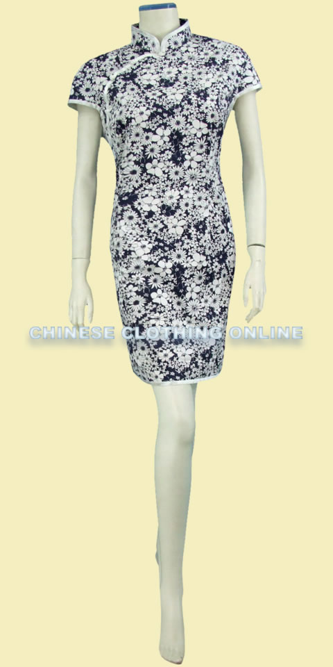 Short-sleeve Mid-length Cheongsam (CM)