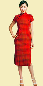 Short-sleeve Mid-length Cheongsam (CM)