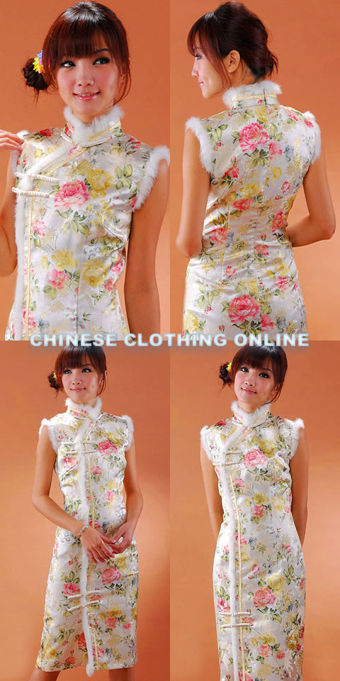 Sleeveless Mid-length Cheongsam (CM)