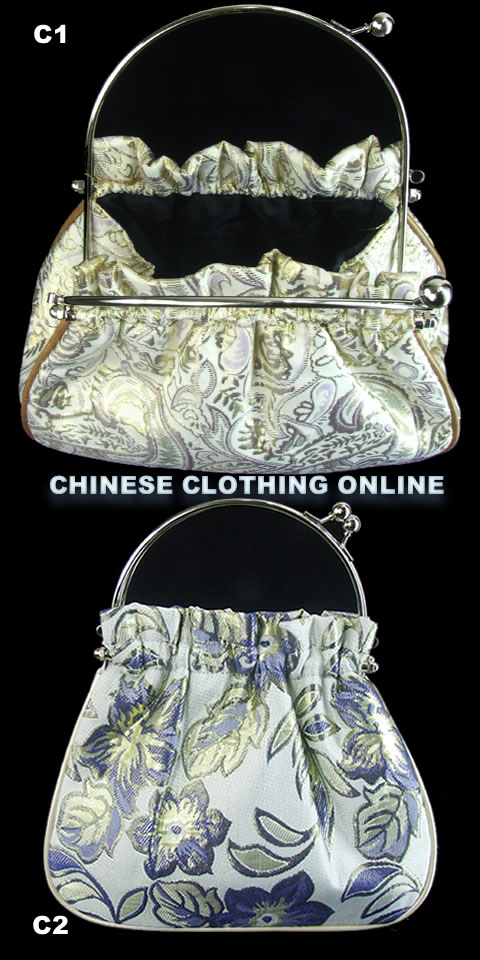 Bronzing Brocade Handbag (Multicolor)