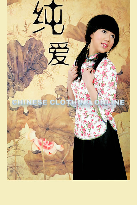 3/4-sleeve Mandarin Blouse (CM)