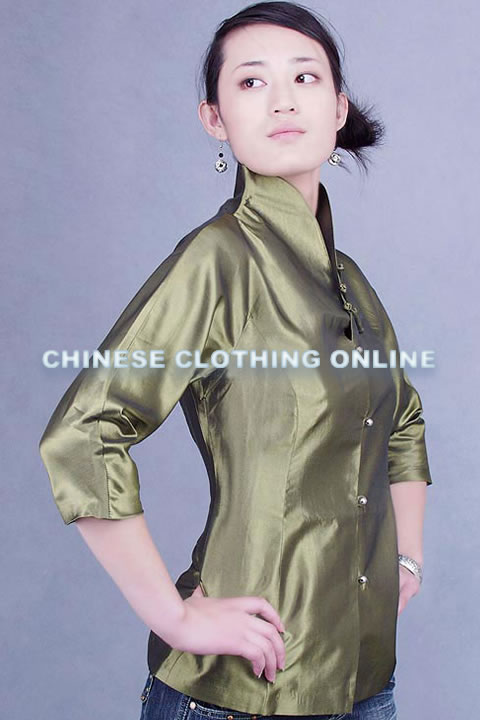 3/4-sleeve Mandarin Blouse (CM)