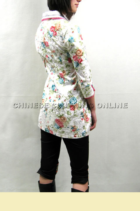 3/4-sleeve Mandarin Blouse (CM)