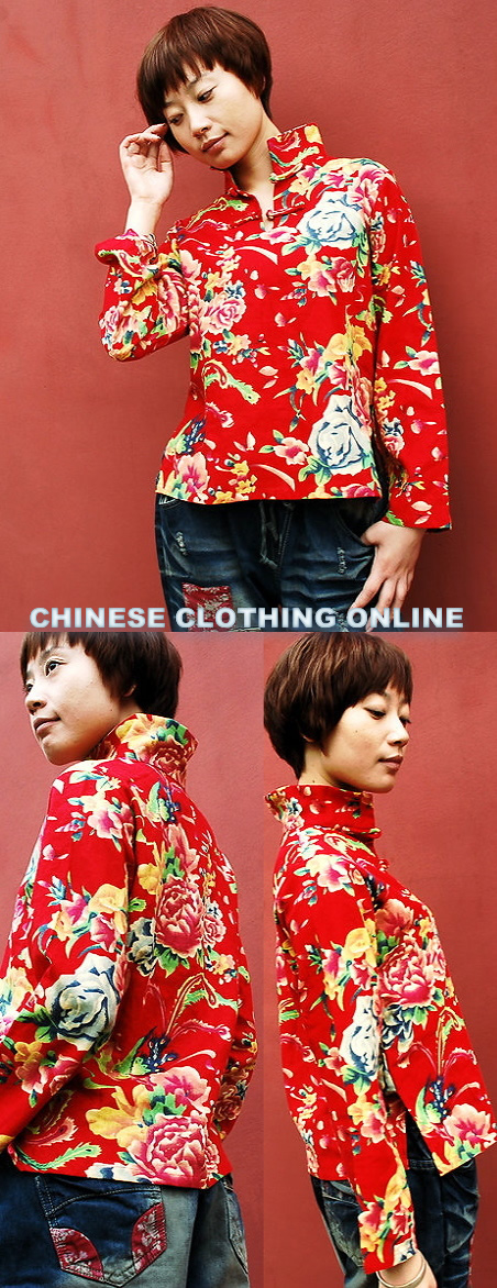 Long-sleeve Mandarin Blouse (CM)