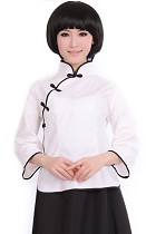 3/4-sleeve Mandarin Blouse (CM)