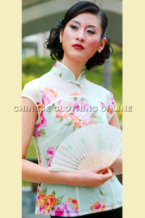 Cup-sleeve Mandarin Blouse (CM)