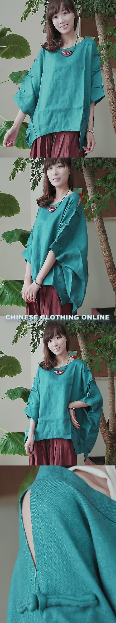 Ethnic Bat-sleeve Pullover (CM)