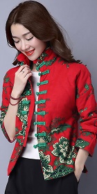 Trendy Ethnic Cotton Wadded Jacket (RM)