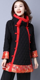 Trendy Ethnic Cotton Wadded Coat (RM)