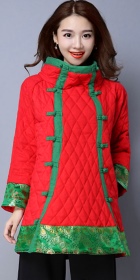Trendy Ethnic Cotton Wadded Coat (RM)