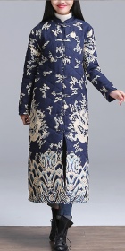 Trendy Ethnic Cotton Wadded Coat (RM)