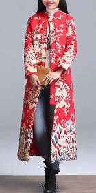 Trendy Ethnic Cotton Wadded Coat (RM)