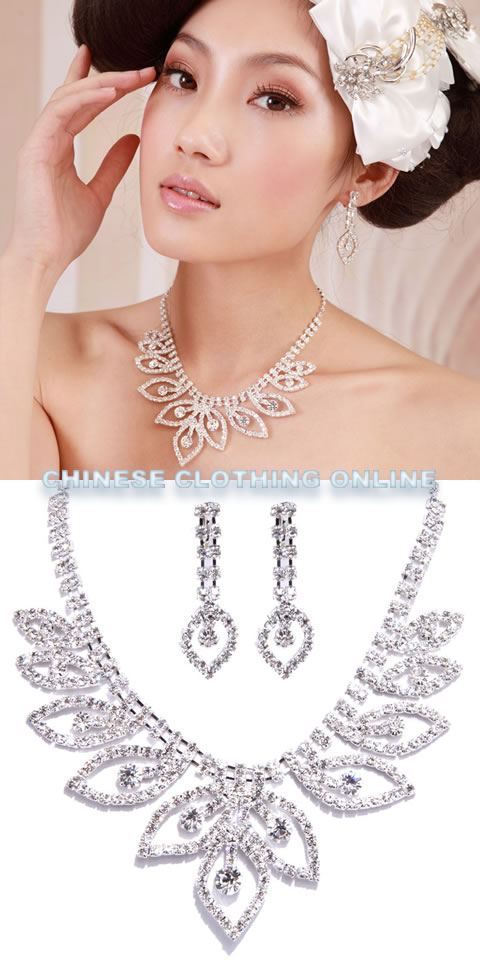 Bridal Necklace and Earrings Set